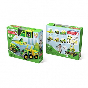 Магнитный конструктор - Городской транспорт, 6-в-1 (Magneticus, BLO-002-07)